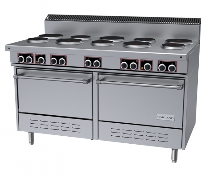 Garland SS684 Sentry Series 60" Electric Round Sealed 10-Burner Range