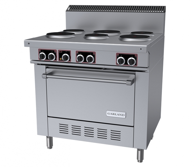 Garland SS686 Sentry Series 36" Electric Round Sealed 6-Burner Range