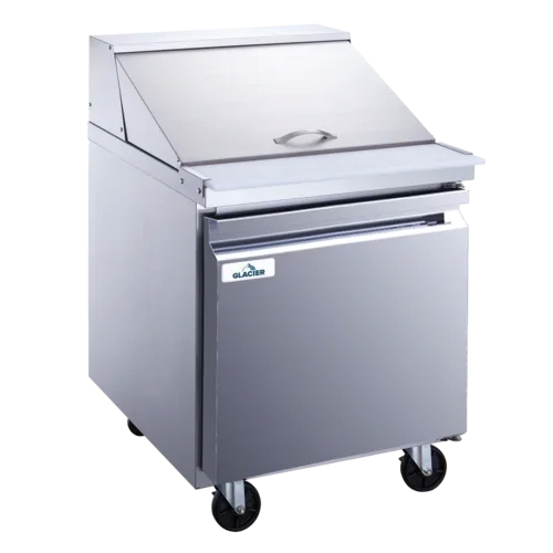 Glacier 29" Mega Top Prep Table with 12 x 1/6 size clear pan GMT-29-12