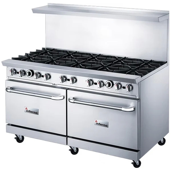 Inferno - 60" (10) Open Burner Restaurant Range with 2 ovens IR60-10B