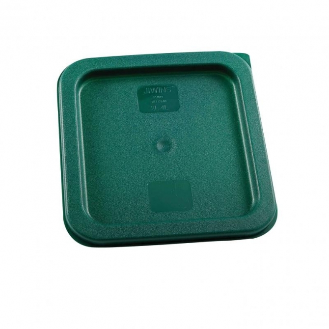 Omcan 80181 Green Polyethylene Lid For 2 / 4 qt Square Storage Container