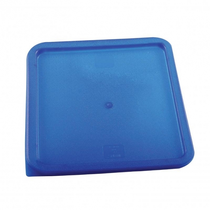 Omcan 80202 Blue Polyethylene Lid For 12 / 18 / 22 qt Square Storage Container