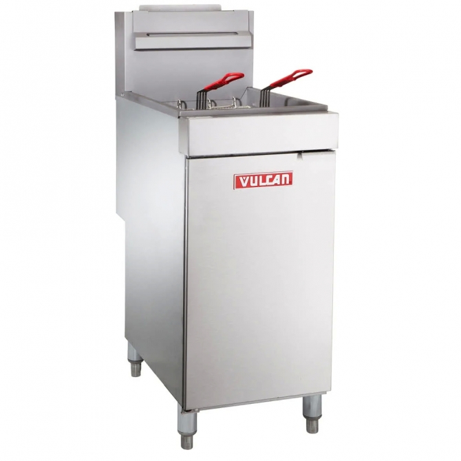Vulcan 35-40 lbs Natural Gas Floor Deep Fryer LG300 