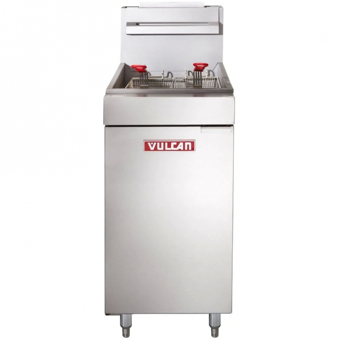 Vulcan 35-40 lbs Natural Gas Floor Deep Fryer LG300 