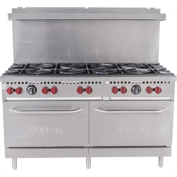 Vulcan SX60-10B Natural Gas 60" Stove Top 10 Burners Range with 2 Ovens