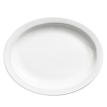 Browne 563969 Palm 13" Oval Narrow Rim Dinner Plate / Oval Platter