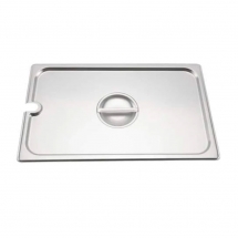 Browne 575529 Notched Cover for Full Size Steam Pan 24 gauge Stainless Steel