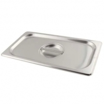 Browne 575548 Solid Cover for Third Size Steam Pan 24 gauge Stainless Steel