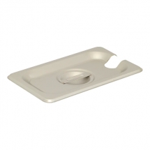 Browne 575599 Notched Cover for Ninth Size Steam Pan 24 gauge Stainless Steel