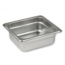 Browne 5781602 1/6 Size Food Pan, 2" Deep, 24 Gauge Stainless Steel 