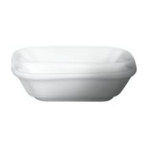 Cameo 210-013 Imperial White Square Divided Sauce Dish 3"W x 3"L