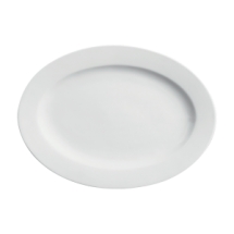 Cameo 210-183 Imperial White Oval Rim Plate 18"L x 13-3/8"W