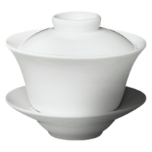 Cameo 210-33 Imperial White 3 pieces tea set with saucer and cover 7 oz