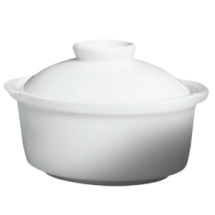 Cameo 210-40 Imperial White 9 oz 2 pcs Soup Tureen (Lid & Bowl) 