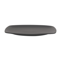 Cameo 910-710243 Onyx Rect. Couple Platter Black 14"L x 9-15/16"W