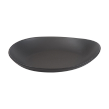 Cameo 910-710G105 Onyx Egg Shape Plate Black 10-9/16"L x 8-7/8"W
