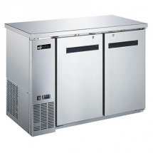 EFI CBBSDR2-48CC Stainless Steel Exterior Hinged Solid 2 Doors Back Bar Cooler