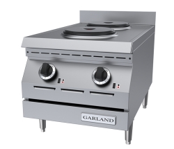 Garland ED-15THSE 15" Designer Series Countertop 2 Burners Electric Hot Plate Solid Element