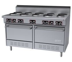 Garland SS684 Sentry Series 60" Electric Round Sealed 10-Burner Range