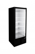 HABCO 30" 6-Shelf Single Glass Door Cooler Black Exterior ESM28HCTD