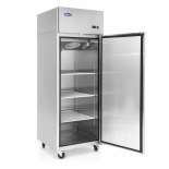 ATOSA 29" Top Mount single stainless steel solid hinged door Reach-In Freezer MBF8001GR
