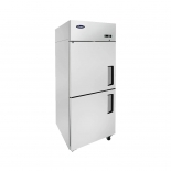 ATOSA 29" Top Mount Stainless Steel Solid Half 2-Door Reach-In Cooler Left door hinge MBF8010GRL