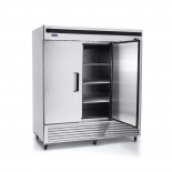 ATOSA 82" Bottom Mount Three (3) Stainless Steel Solid Hinged Door Reach-in Cooler MBF8508GR