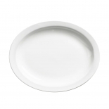 Browne 563968 Palm 11.5" Oval Narrow Rim Dinner Plate / Oval Platter