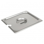 Browne 575538 Notched Cover for Half Size Steam Pan 24 gauge Stainless Steel