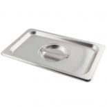 Browne 575558 Solid Cover for Fourth Size Steam Pan 24 gauge Stainless Steel