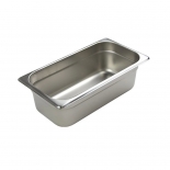 Browne 5781304 1/3 Size Food Pan, 4" Deep, 24 Gauge Stainless Steel 