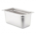 Browne 5781306 1/3 Size Food Pan, 6" Deep, 24 Gauge Stainless Steel 
