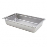Browne 5781402 1/4 Size Food Pan, 2" Deep, 24 Gauge Stainless Steel 