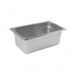 Browne 5781404 1/4 Size Food Pan, 4" Deep, 24 Gauge Stainless Steel 