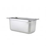 Browne 5781406 1/4 Size Food Pan, 6" Deep, 24 Gauge Stainless Steel 