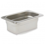 Browne 5781902 1/9 Size Food Pan, 2" Deep, 24 Gauge Stainless Steel 