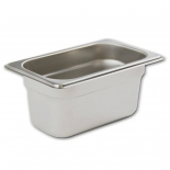 Browne 5781904 1/9 Size Food Pan, 4" Deep, 24 Gauge Stainless Steel 