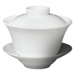 Cameo 210-33 Imperial White 3 pieces tea set with saucer and cover 7 oz