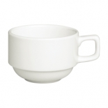 Cameo 210-80C Imperial White 8 oz Stackable Coffee Cup