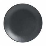 Cameo 910-21071N Onyx Round Coupe Plate Black 7"D