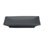 Cameo 910-71091N Onyx Square Coupe Plate Black 9"W x 9"L