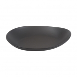 Cameo 910-710G105 Onyx Egg Shape Plate Black 10-9/16"L x 8-7/8"W