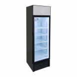 EFI C1-235GD-L Black Exterior Right Hinged Single Glass Door Cooler 