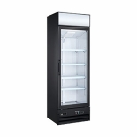 EFI C1-25GDVCX Black Exterior Right Hinged Single Glass Door Cooler 