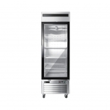 EFI C1-27GDSVC-L Stainless Steel Exterior Left Hinged Single Glass Door Cooler 