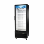 EFI C1-29GDX Black Exterior Right Hinged Single Glass Door Cooler 