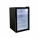 EFI C1-68GDCT Black Exterior Counter Top Right Hinged Single Glass Door Cooler