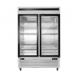 EFI C2-54GDSVC Stainless steel exterior hinged glass 2 doors cooler 