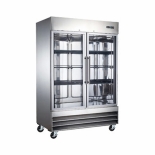 EFI C2-54GDSVCX Stainless steel exterior hinged glass 2 doors cooler 