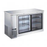 EFI CBBSGDS2-60CC Stainless Steel Exterior Sliding Glass 2 Doors Back Bar Cooler